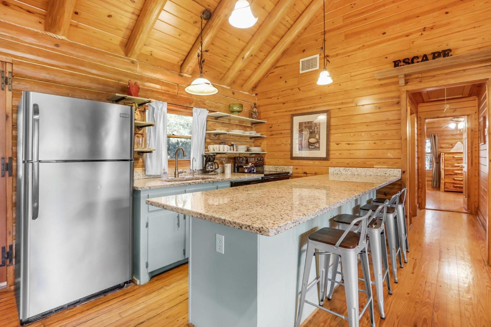Falls Log Home Wimberley Esterno foto